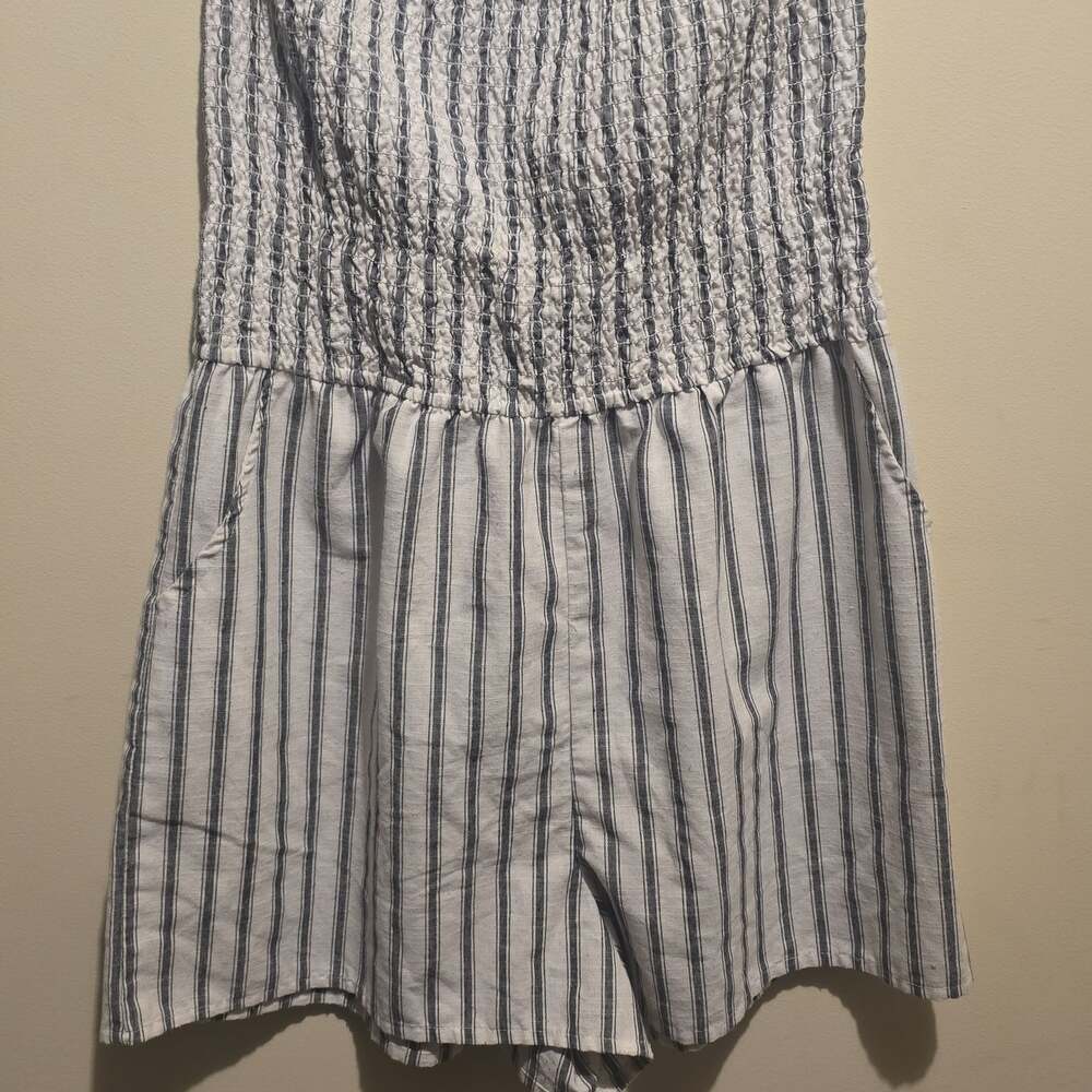 Perfect Clarity Stripe Romper –